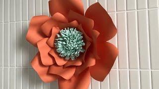 EASY LARGE PAPER FLOWER FOR WALL DECORATION OR EVENT BACKDROP | PAPER CRAFT | PAPER FLOWER