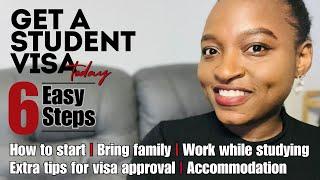 Get your Student Visa in Just 6 steps | Move with Family too | NO GATEKEEPING