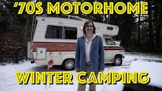 Wintercamping im Wohnmobil der 70er