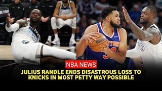 NBA Fans Trashing Julius Randle For 'Classless' Postgame Behavior