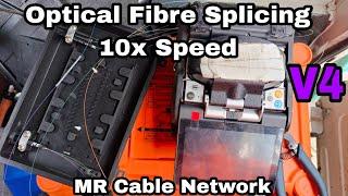 Optical Fibre Splicing in 10x Speed  @mrcablenetwork #tamil @CableTvTamil@YouTube @uktelecom799