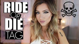 RIDE OR DIE Makeup Tag  | Jazzi Filipek