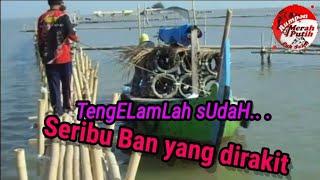 Membuat Rumpon dari rakitan Ban untuk rumah ikan || Merah Putih Pak Saleh