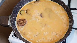 ONLY eggplant and eggs, lazy recipe