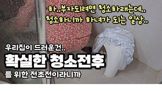 더러워서 못살겠다고 애가 이사가잡니다.청소마렵게 더러워진 화장실청소 창틀, 주방청소.  싹 치워 드릴게..