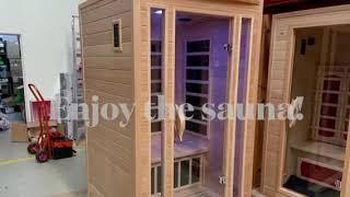 How to Install a 2 person Kylin Infrared Sauna 2A5-A step by step