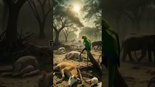 Parrot digs into the hill to extract water and saves the lives of animals  #ai #parrot