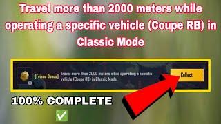 Travel more than 2000 meters while operating a specific vehicle (Coupe RB) in Classic Mode.