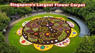 Singapore’s Largest Flower Carpet at Gardens By The Bay