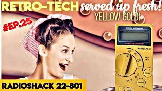 RETRO-TECH ○ RadioShack 22-801 Multimeter Mini Review & Teardown! (1999)