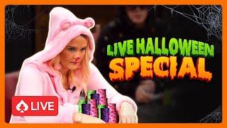 Degenerate Dealers Play in Savage Live Poker Game | Halloween Special