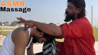 ASMR Massage Therapy By Bengali Baba | Head, Back, Arm Massage #bengalibaba