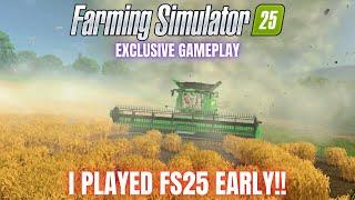 EXCLUSIVE NEVER BEFORE SEEN GAMEPLAY! - Farming Simulator 25