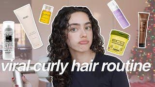 VIRAL TikTok Curly Hair Routine!!!