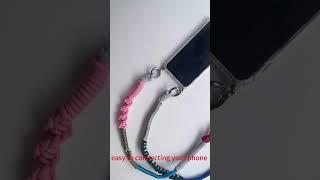 handmade paracord macrame phone bag strap lanyard