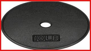 Yes4All Standard 1-inch Cast Iron Weight Plates 5, 7.5, 10, 15, 20, 25 lbs (Single & Pair)