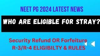 NEET PG 2024 : Rules Of R-3 & R-4 of AIQ  & States#neetpg2024latestupdates#neetpgexpectedcutoff#neet