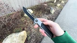 WE Knife Co. Arsenal Inlaid Titanium Frame Lock Flipper