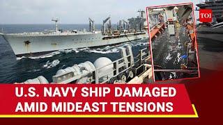 U.S. Navy Ship Attacked By Arab Fighters? USNS Big Horn Damaged In Middle East | Details