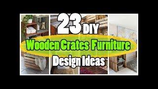 23 DIY Wooden Crates Furniture Design Ideas