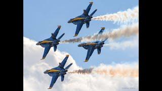 LOUD!! SUPER HORNETS! Blue Angels perform the “Burner 270”#BlueAngels #AllianceAirshow #SuperHornet