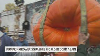 Minnesota man grows world's biggest pumpkin