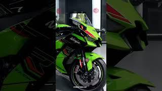 "Kawasaki Ninja ZX0R: Cinematic Montage in Stunning Green and Black at the #kawasaki