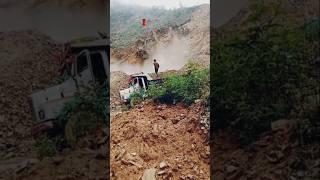 Mountain road landslide npl #skdvolg #mountains #road#npl#shorts