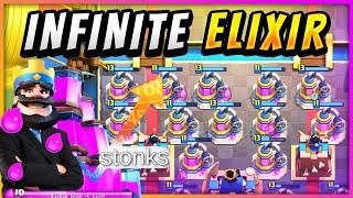 NEVER BEFORE SEEN! MASSIVE ELIXIR STONKS STRATEGY— Clash Royale