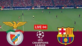 [LIVE] Benfica vs Barcelona. UEFA Champions League 24/25 Full Match - VideoGame Simulation