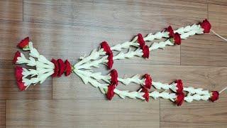 How to make lilly flower garland \Making lily Garland  /சம்பங்கி பூ ஊசியில் கோர்க்கலாம்