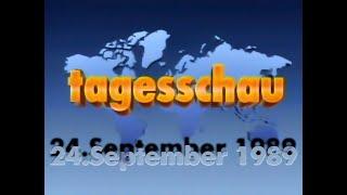 Tagesschau September 24, 1989 with Werner Veigel