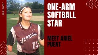 Athletes With One Arm: Ariel Puent | One-Arm Softball Player