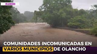 Tormenta tropical Sara, deja al menos 40 comunidades incomunicadas en varios municipios de Olancho