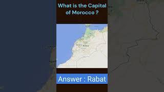 What is the Capital of Morocco | Country and Capital | @pradhanseducation