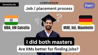 MBA or MIM (2024): Job, Placements | Part I | IIM, India vs Universities, Abroad (Germany, EU)