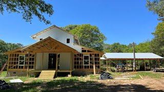 Putting in Exterior Doors & Working on the Metal Siding on MY HOUSE!