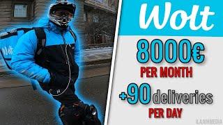 Earning 8000€ per month from food delivery || World's fastest Wolt courier