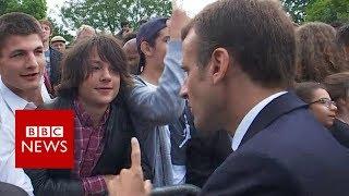 Macron tells teen to call him 'Mr President' - BBC News