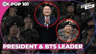 S. Korean President Yoon visits BTS leader RM's military unit