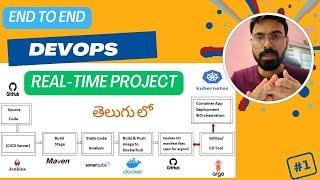 AWS DEVOPS END-END CI-CD PIPELINE PROJECT#1 తెలుగులో JENKINS MVN SONARQUBE DOCKER ARGOCD KUBERNETES