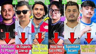 4k Esports Line-up Reveal PMGC After | Cr7 Horaa Explained Horaa Mistakes | Mandip Reply To Haters