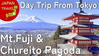 [ Japan Travel ] Mt.Fuji & Chureito pagoda  / Day trip from Tokyo