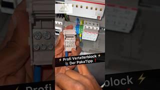 ‍️️Profi Verteilerblock #strom #elektriker #elektrik #elektro #strom #kabel #electrician #diy