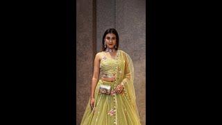 Trendy Green Floral Lehenga For Your Best Friend’s Mehendi Party