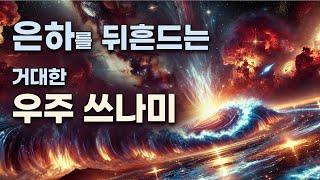 은하 충돌로 시작된 대격변!  '우주 쓰나미'의 정체는?