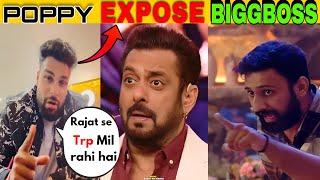 POPPY EXPOSE BIGGBOSS 18 | Rajat dalal ki wajah se trp mil rahi hai tum ko |