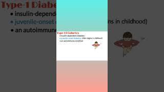 Types of diabetes, Type1 Diabetes, Type2 Diabetes, Youtube Shorts, Medical Shorts #shorts