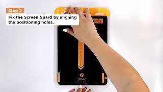 Mobile Origin Screen Guard for iPad with applicator - installation guide