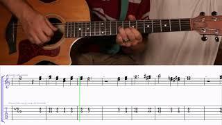 How to Play the Melody to Have I Told You Lately that I Love You by Hank Williams on Guitar with TAB